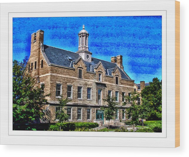Cornell University Wood Print featuring the photograph ILR Conference Center by Monroe Payne