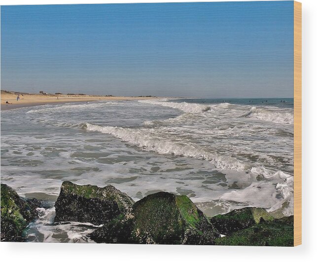 Inlet Wood Print featuring the photograph A Summer Day at the Inlet - Delaware by Kim Bemis