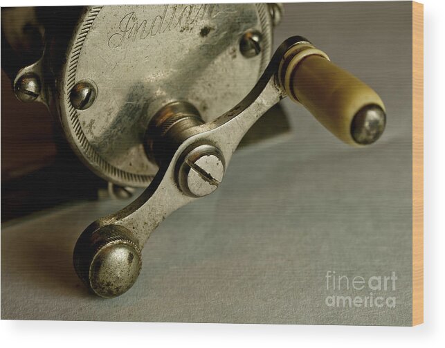 Fishing Reel Wood Print featuring the photograph Just Ride Out And Fish by Wilma Birdwell