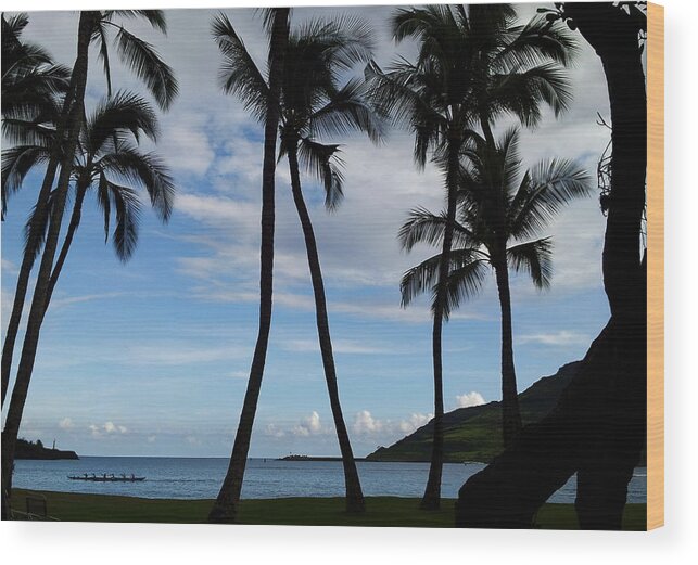 Kalapaki Beach Wood Print featuring the photograph Kalapaki Beach Kauai by Amelia Racca