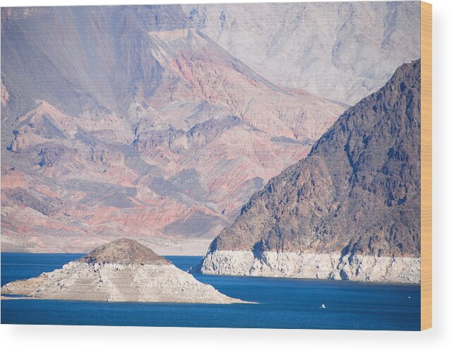 Landscapes Wood Print featuring the photograph Lake Mead National Recreation Area by John Schneider
