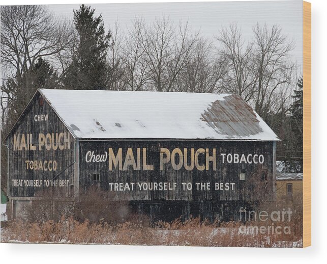 Barn Wood Print featuring the photograph Mail Pouch Tobacco Barn by David Arment