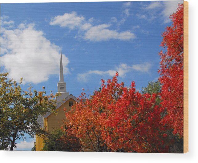 Fall Wood Print featuring the photograph Majesty by Lynn Bauer