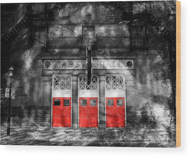 Toronto Wood Print featuring the photograph Massey Hall 1b by Andrew Fare
