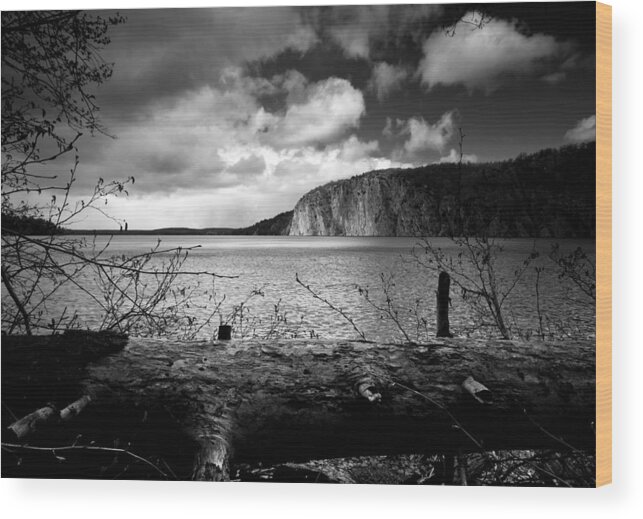 Mazinaw Wood Print featuring the photograph Mazinaw Rock by Cale Best