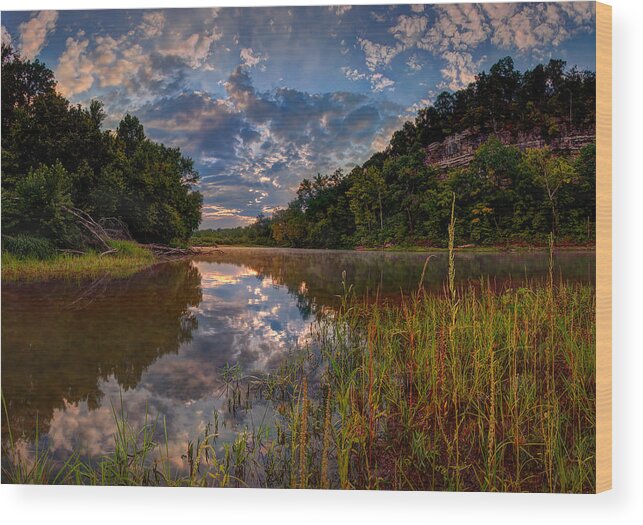 2012 Wood Print featuring the photograph Meramec River by Robert Charity