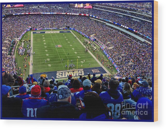 Meadowlands Wood Print featuring the photograph MetLife Stadium by Gary Keesler