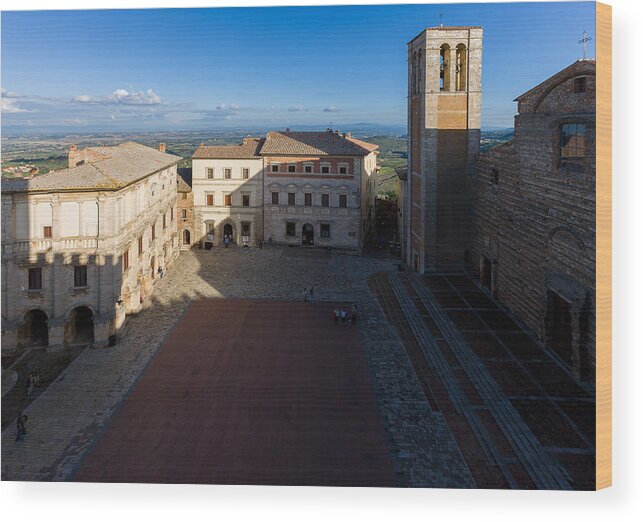 Europe Wood Print featuring the photograph Montepulciano Italy by Carl Amoth