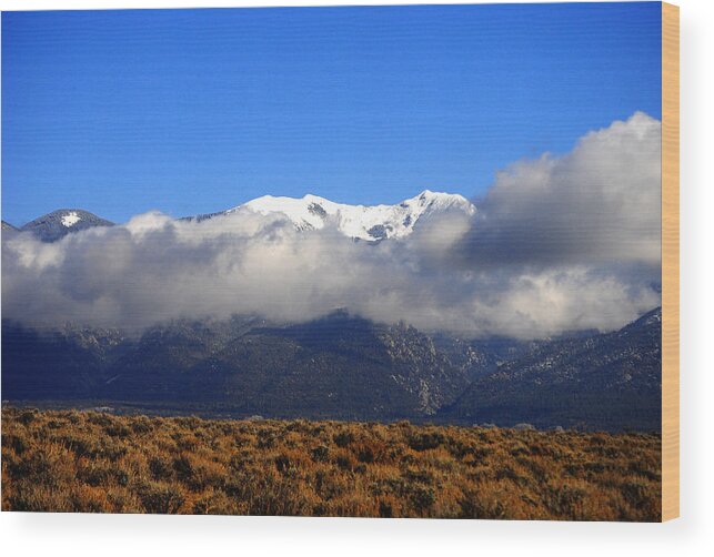 Taos Wood Print featuring the photograph Mountain Morning by Glory Ann Penington