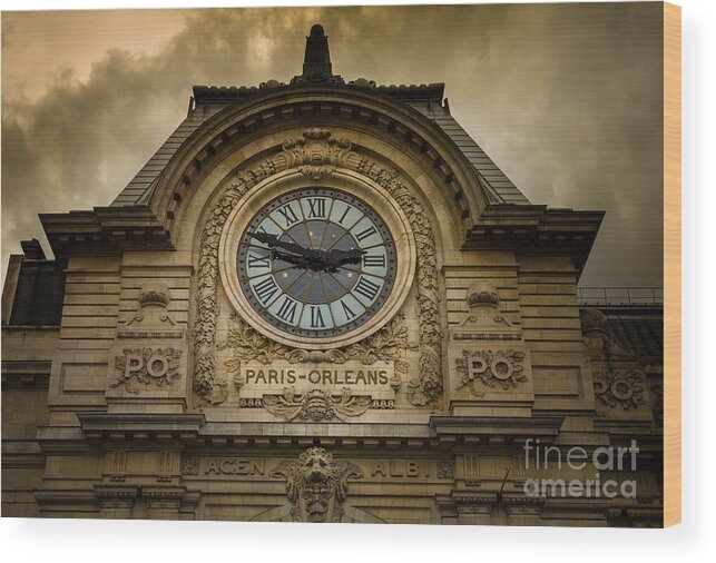 Europa Wood Print featuring the photograph Musee Orsay by Inge Johnsson