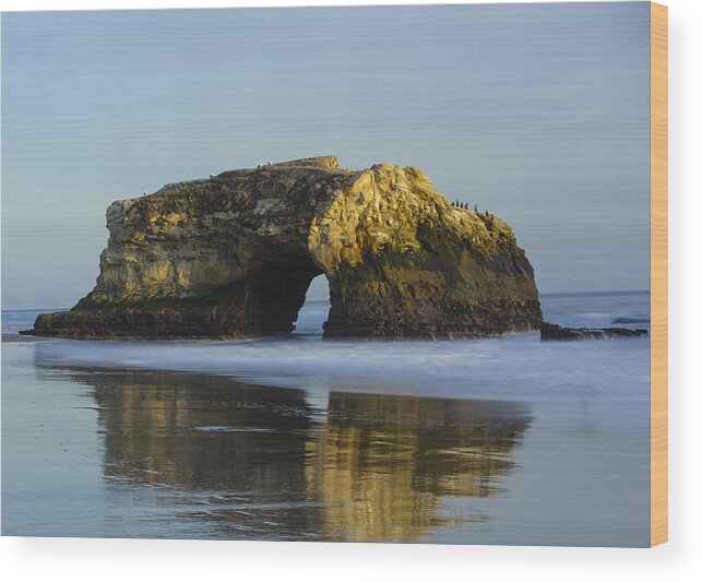 Natural Wood Print featuring the photograph Natural Bridges by Weir Here And There
