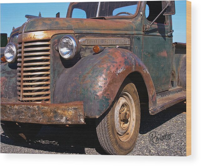 Rusty Wood Print featuring the photograph Old Chevy by Ann Ranlett
