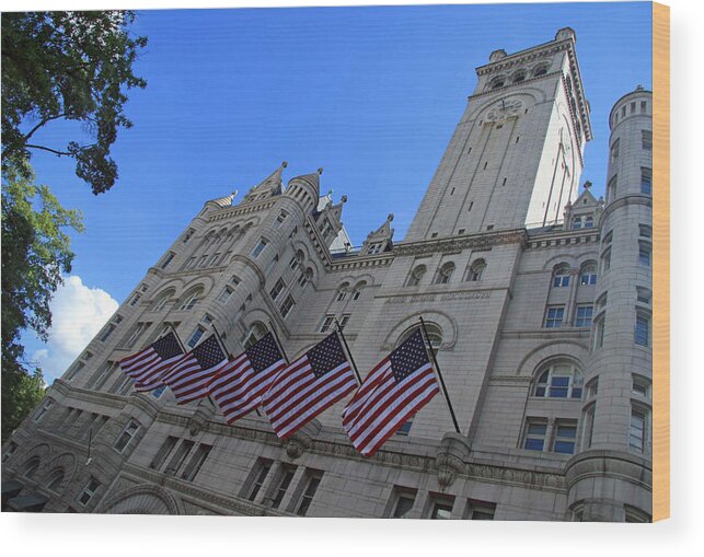 Old Post Office Wood Print featuring the photograph The Old Post Office Or Trump Tower by Cora Wandel