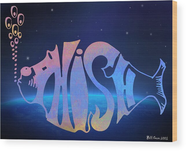 Phish Wood Print featuring the photograph Phish by Bill Cannon