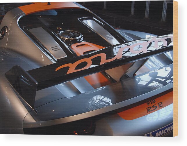 Automotive Details Wood Print featuring the photograph Plug in by John Schneider