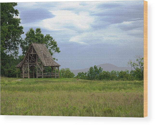 Landscape Wood Print featuring the photograph Poets' Walk by Judy Salcedo