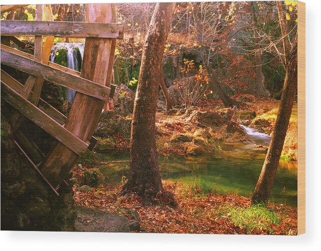 Oklahoma Wood Print featuring the photograph Price Falls 3 of 5 by Jason Politte