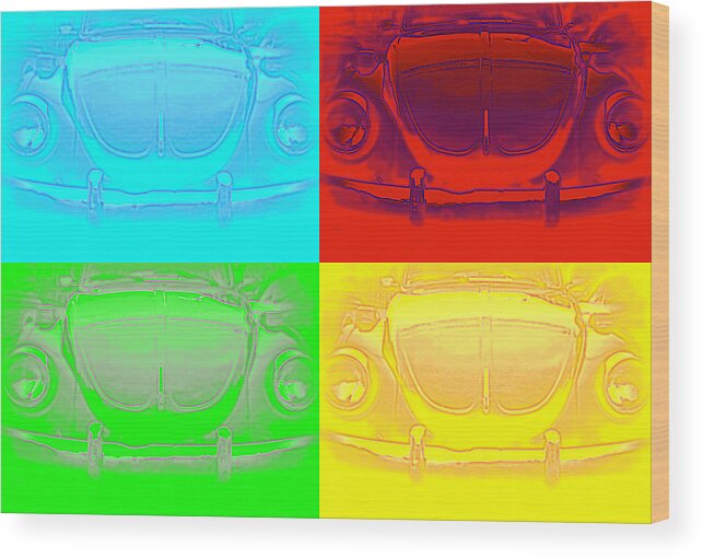 Volkwagen Wood Print featuring the photograph Punch Buggy by Laurie Perry