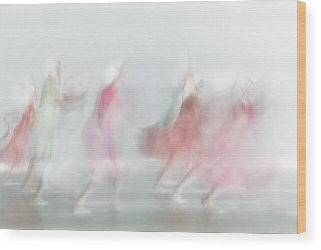 Dancer Wood Print featuring the photograph Red In Light by Ali Saremi