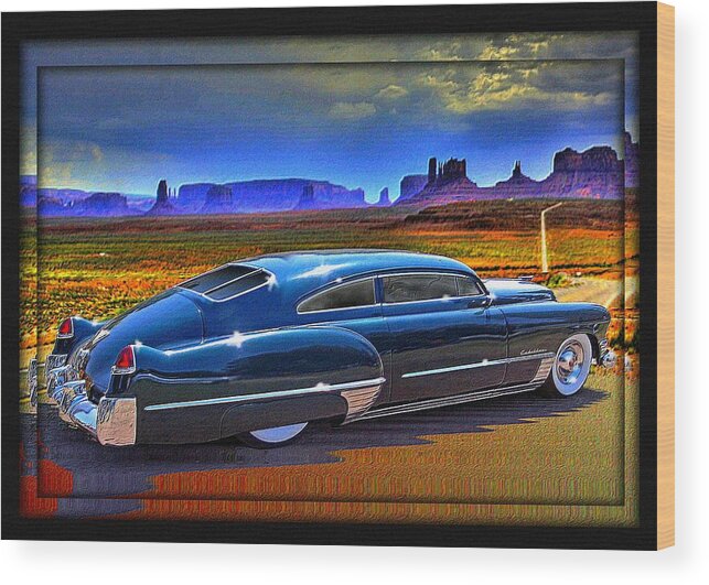 Big Sky Wood Print featuring the digital art Roadtripping a Painted Sky by Steven Vickers