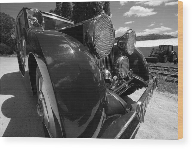 Automobiles Wood Print featuring the photograph Rolls Royce Station Wagon by John Schneider