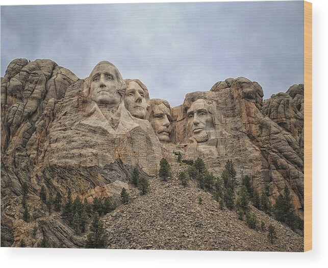 Mt Rushmore Wood Print featuring the photograph Rushmore by Tricia Marchlik