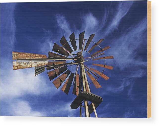 Usa Wood Print featuring the photograph Rust White and Blue by Doug Davidson