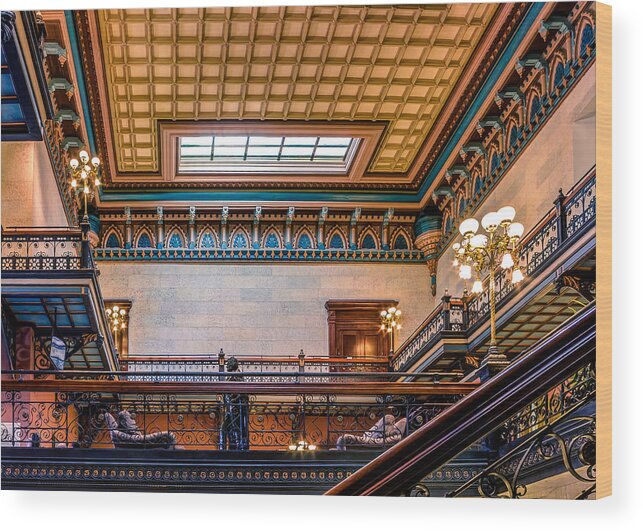Architecture Wood Print featuring the photograph SC State House by Rob Sellers