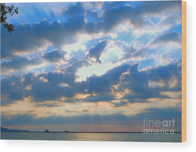 Sunset Wood Print featuring the photograph Simplicity by Lila Fisher-Wenzel