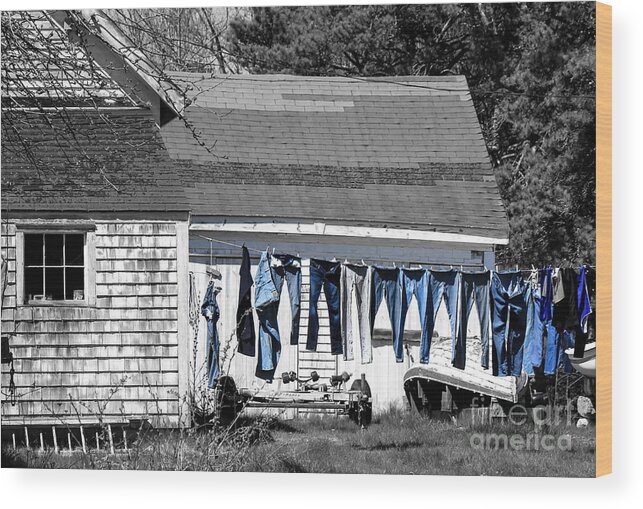 Maine Wood Print featuring the photograph Simply Maine by Brenda Giasson