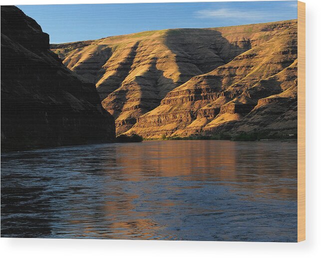 Canyon Wood Print featuring the photograph Snake River Canyon by Theodore Clutter