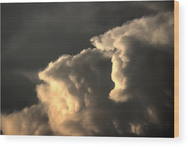 Weather Wood Print featuring the photograph Storm Clouds North by Scott Carlton