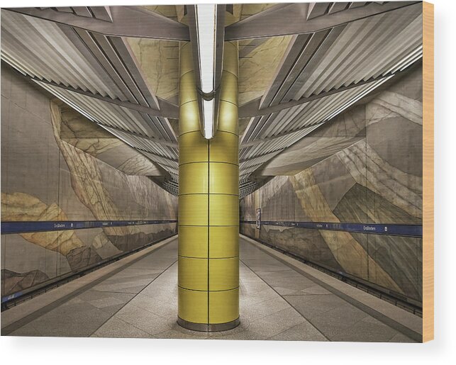 Munich Wood Print featuring the photograph Subway Munich by Renate Reichert