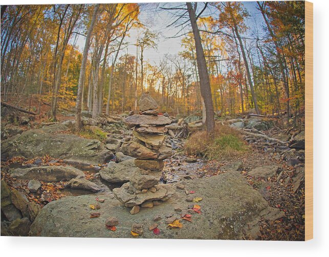 Cunningham Falls Wood Print featuring the photograph Sunset On Catoctin Mountain by SCB Captures