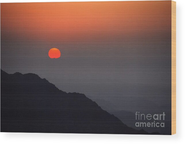 Sunrise Wood Print featuring the photograph The Beginning by Hannes Cmarits