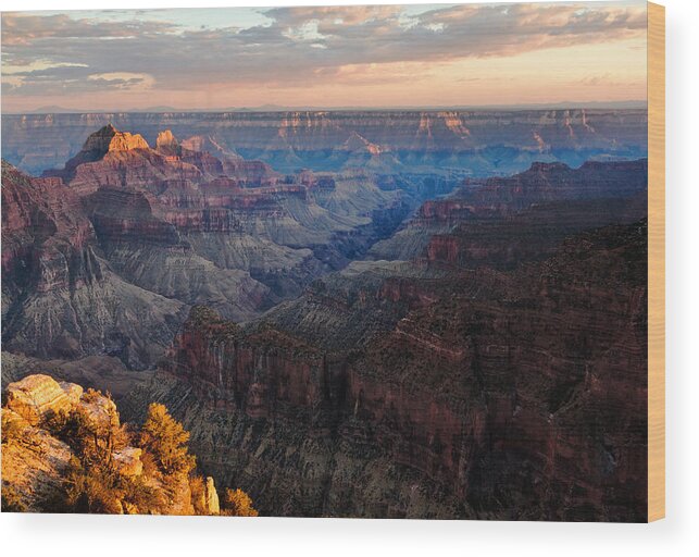 Grand Canyon Wood Print featuring the photograph The Grand Canyon by Alexis Birkill