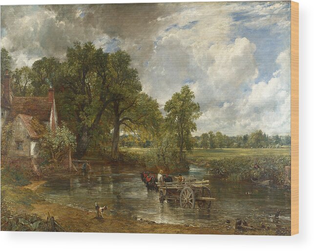 John Constable Wood Print featuring the painting The Hay Wain by John Constable