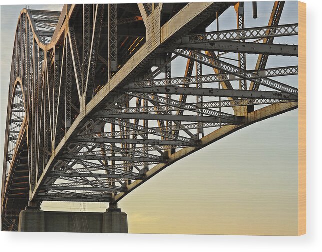 Sagamore Wood Print featuring the photograph The Sagamore Bridge by Luke Moore