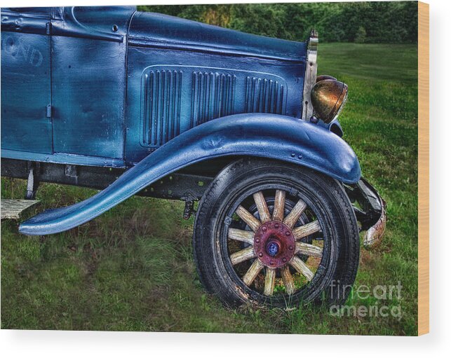 Old Wood Print featuring the photograph This Old Car by Susan Candelario