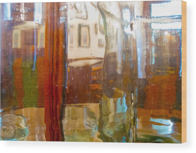 Glass Wood Print featuring the photograph Through a Glass Lightly by Jessica Levant