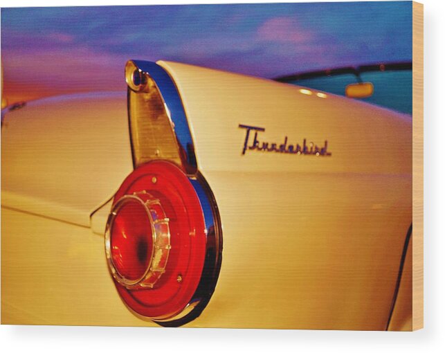 Ford Wood Print featuring the photograph Thunderbird by Daniel Thompson