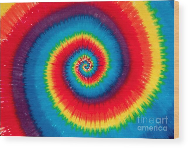 Tie Dye Wood Print featuring the photograph Tie Dye by Anthony Sacco