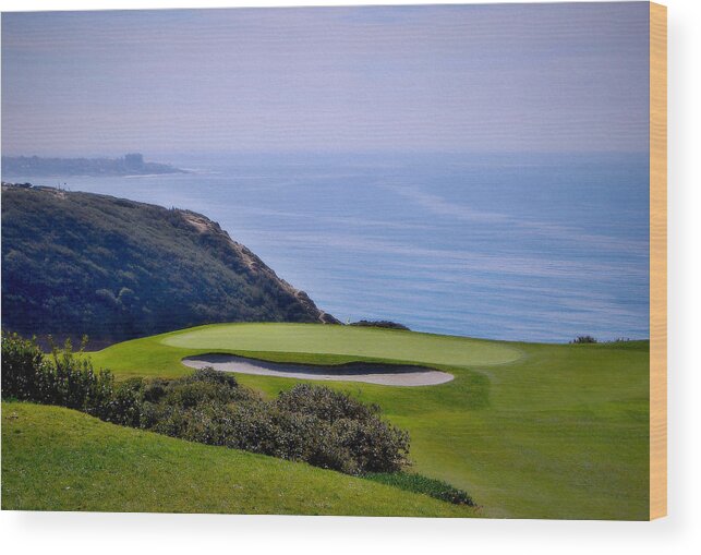 Torrey Pines Golf Course Wood Print featuring the photograph Torrey Pines South No. 3 by See My Photos
