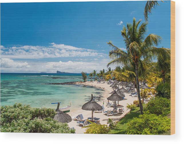 Mauritius Wood Print featuring the photograph Tropical Beach II. Mauritius by Jenny Rainbow