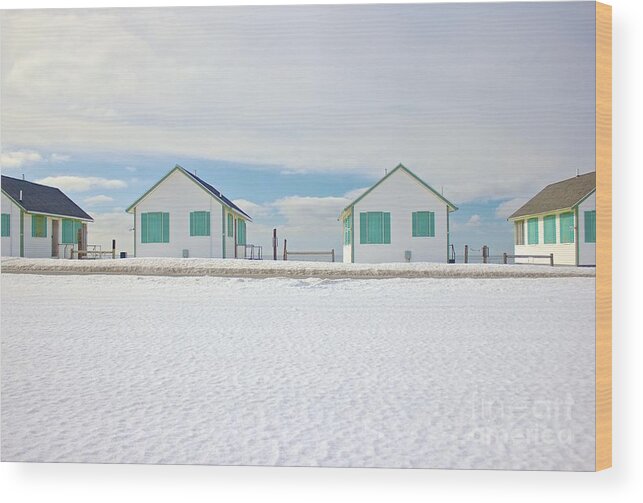 Cottage Wood Print featuring the photograph Truro Cottages by Amazing Jules