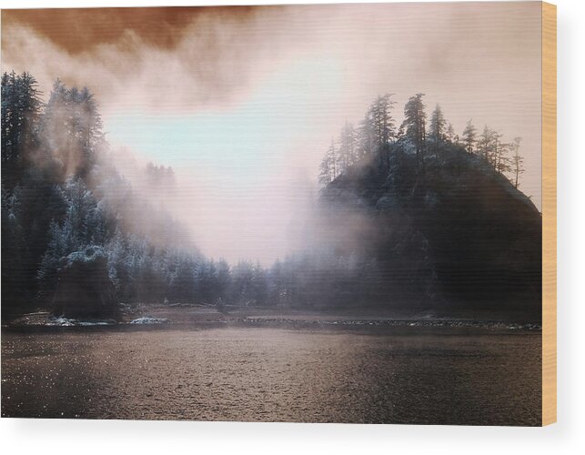 Sunset Wood Print featuring the photograph Twilight Moments by Rebecca Parker