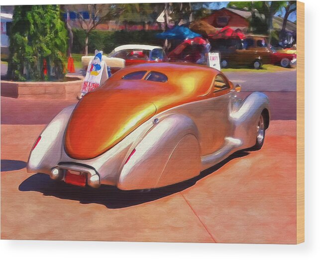 Custom Cars Wood Print featuring the painting Ultimate Cruiser by Michael Pickett