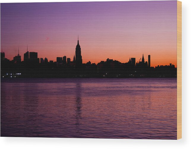Manhattan Wood Print featuring the photograph Urban Sunrise by Michael Dorn