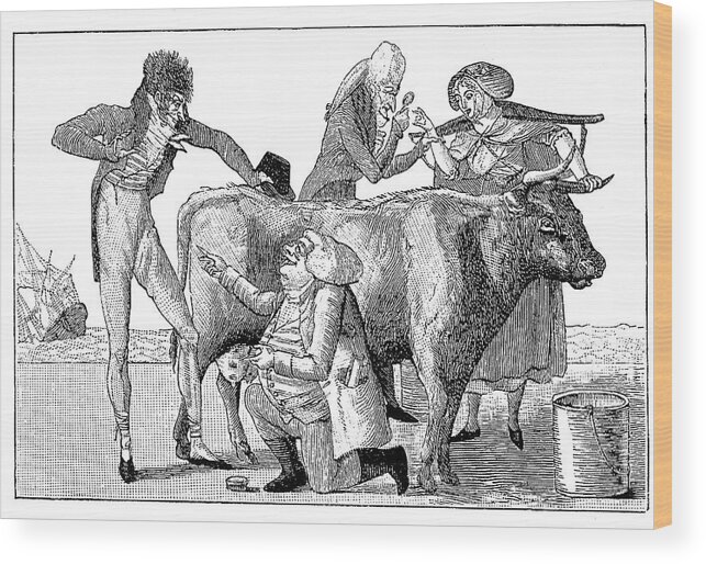 1800s Wood Print featuring the photograph Vaccine Preparation by Collection Abecasis
