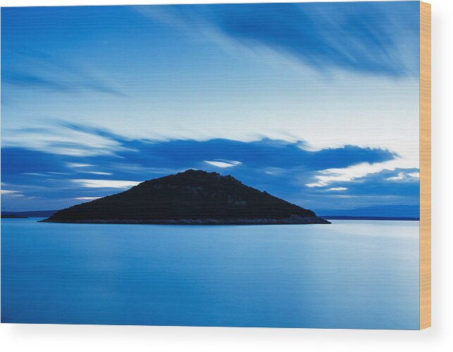 Losinj Wood Print featuring the photograph Veli Osir Island at dawn by Ian Middleton